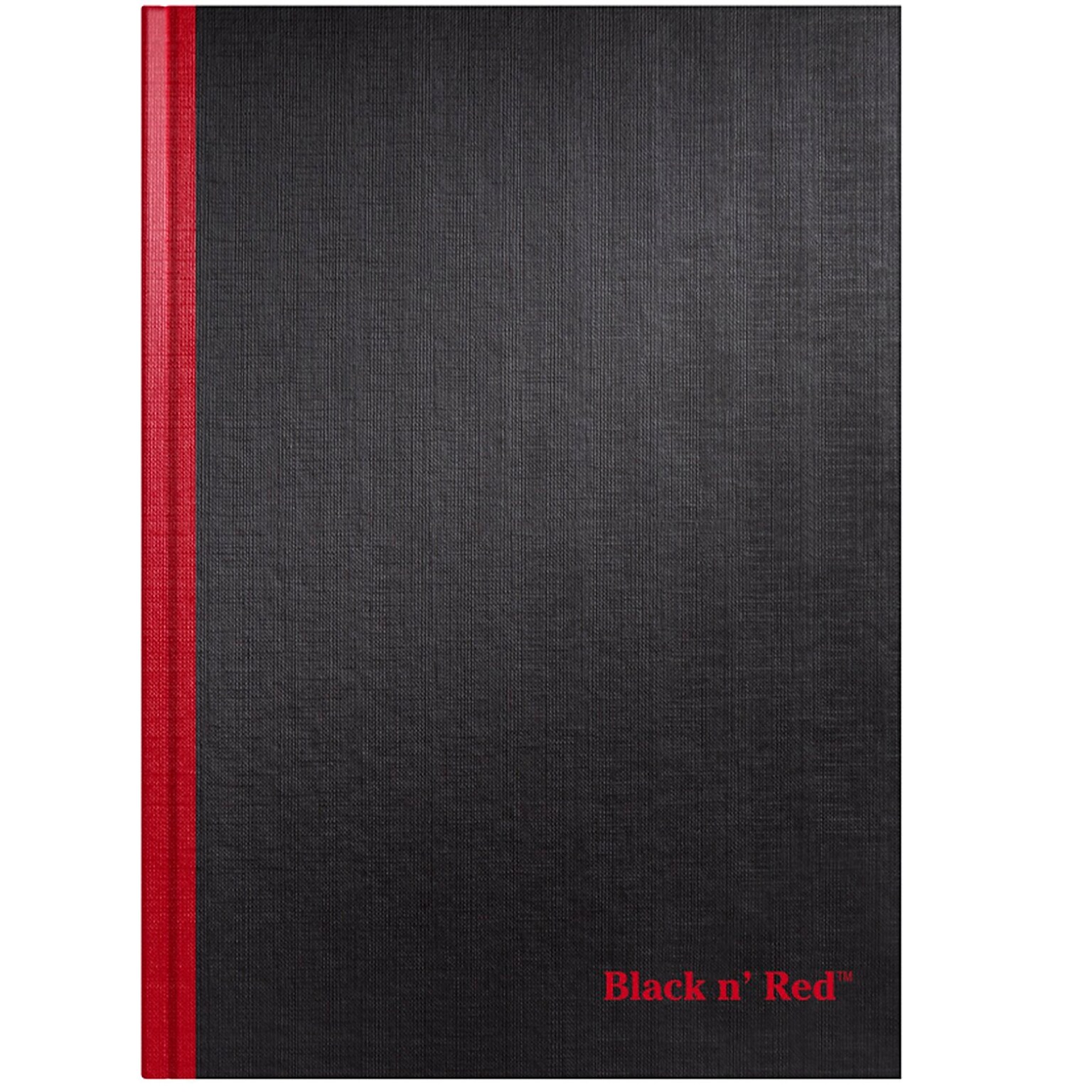 Black N Red 1-Subject Professional Notebooks, 11 3/4 x 8 1/4, Wide Ruled, 96 Sheets, Black (JDK-D66174)