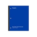 Staples Wireless 1-Subject Notebook, 8.5 x 11, Graph Ruled, 80 Sheets, Blue (ST58382)