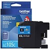 Brother LC105C Cyan Extra High Yield Ink Cartridge