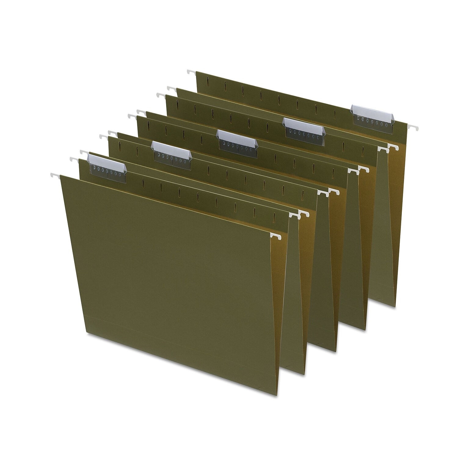 Quill Brand® Box Bottom Hanging File Folders, 3 Expansion, Letter Size, Dark Green, 25/Box (730052)