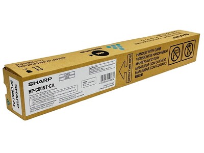 Sharp BP-C50NT-CA Cyan Toner Cartridge, Prints Up to 8,000 Pages