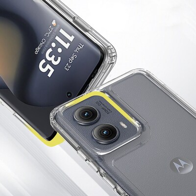 SaharaCase Venture Series Hard Shell Case for Motorola Edge (2024), Clear (CP00616)