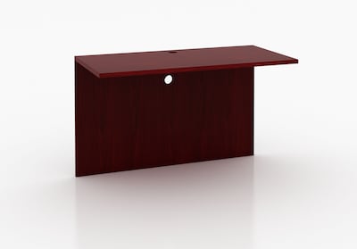 Boss Office Products 71" U-Shaped Desk with 2 File Pedestals, Mahogany (GROUPA4-M)