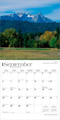 2026 BrownTrout Rocky Mountain Wilderness 12" x 12" Monthly Wall Calendar (9798330705368)