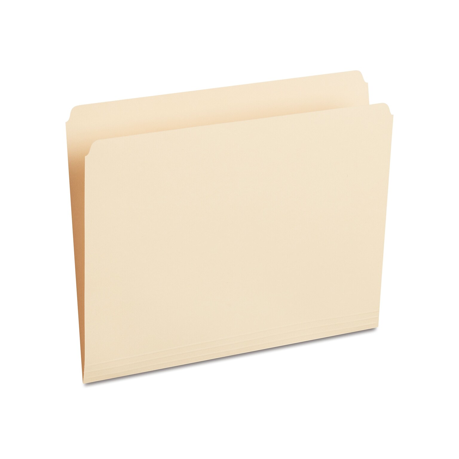 Staples 100% Recycled File Folder, Single Tab, Letter Size, 100/Box (ST393125/393125)