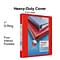 Staples® Heavy Duty 1 3 Ring View Binder with D-Rings, Red (ST56295-CC)