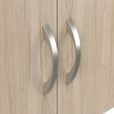 Bush Business Furniture Office in an Hour L Cubicle Desk with Storage, Natural Elm (WC36594-03STGK)
