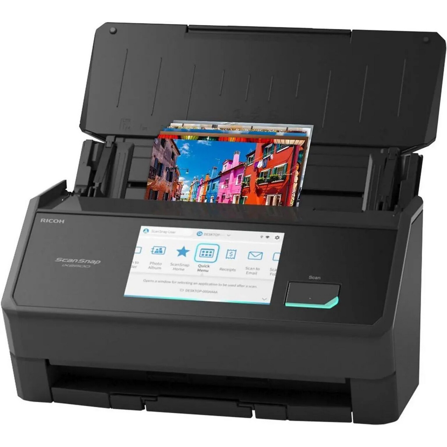 Ricoh ScanSnap iX2500 Wireless Duplex Photo Scanner, Black (CG01000 399204)