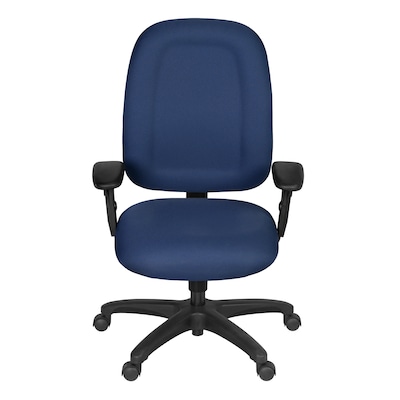Regency Comfort Series Ergonomic Fabric Swivel Task Chair, Navy Blue (125-NV)