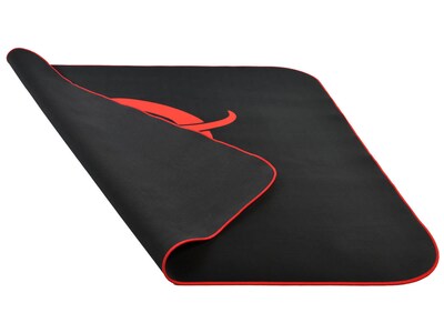 Arozzi ZONA Quattro Collection Carpet & Hard Floor Chair Mat, Black/Red (AZ-ZONA-QTRO-BKRD)