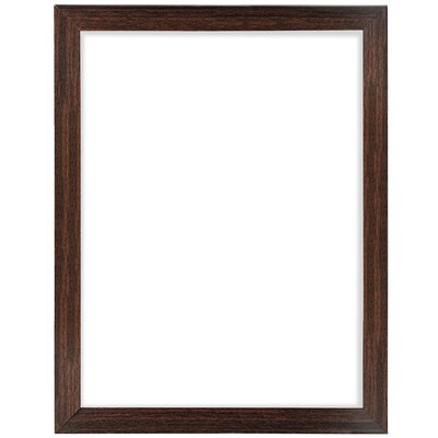 Excello Brands Plastic Snap Frame, 18" x 24", Vertical/Horizontal, Wall Mounted, Walnut (SF-1824-WLNT)