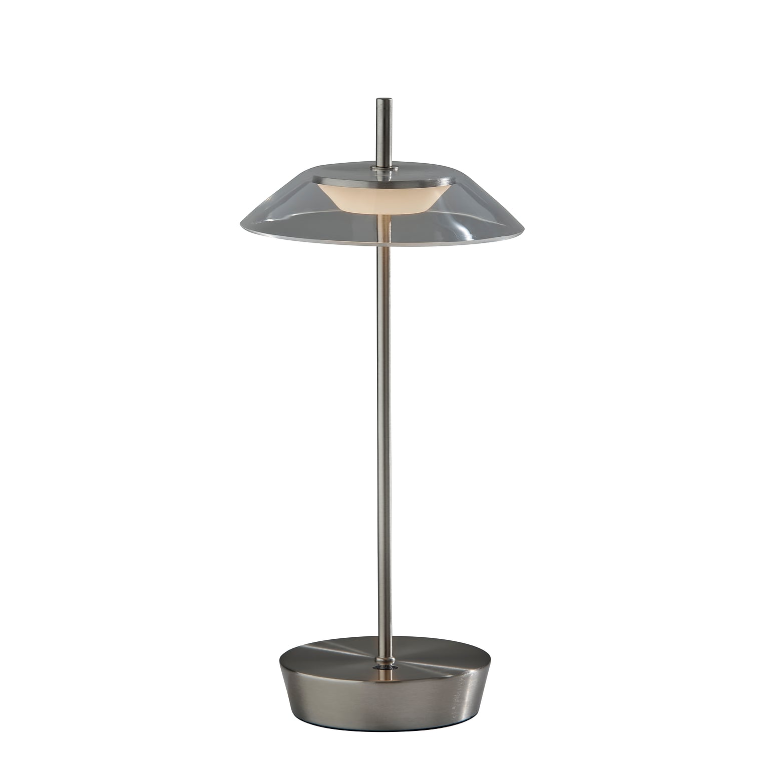 Adesso ADS360 Ako 12H LED Table Lamp, Steel/Clear Acrylic (AD9206-22)