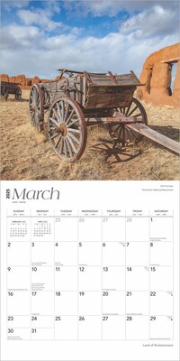 2025 BrownTrout Land of Enchantment New Mexico Places 12" x 24" Monthly Square Wall Calendar (9781975483029)