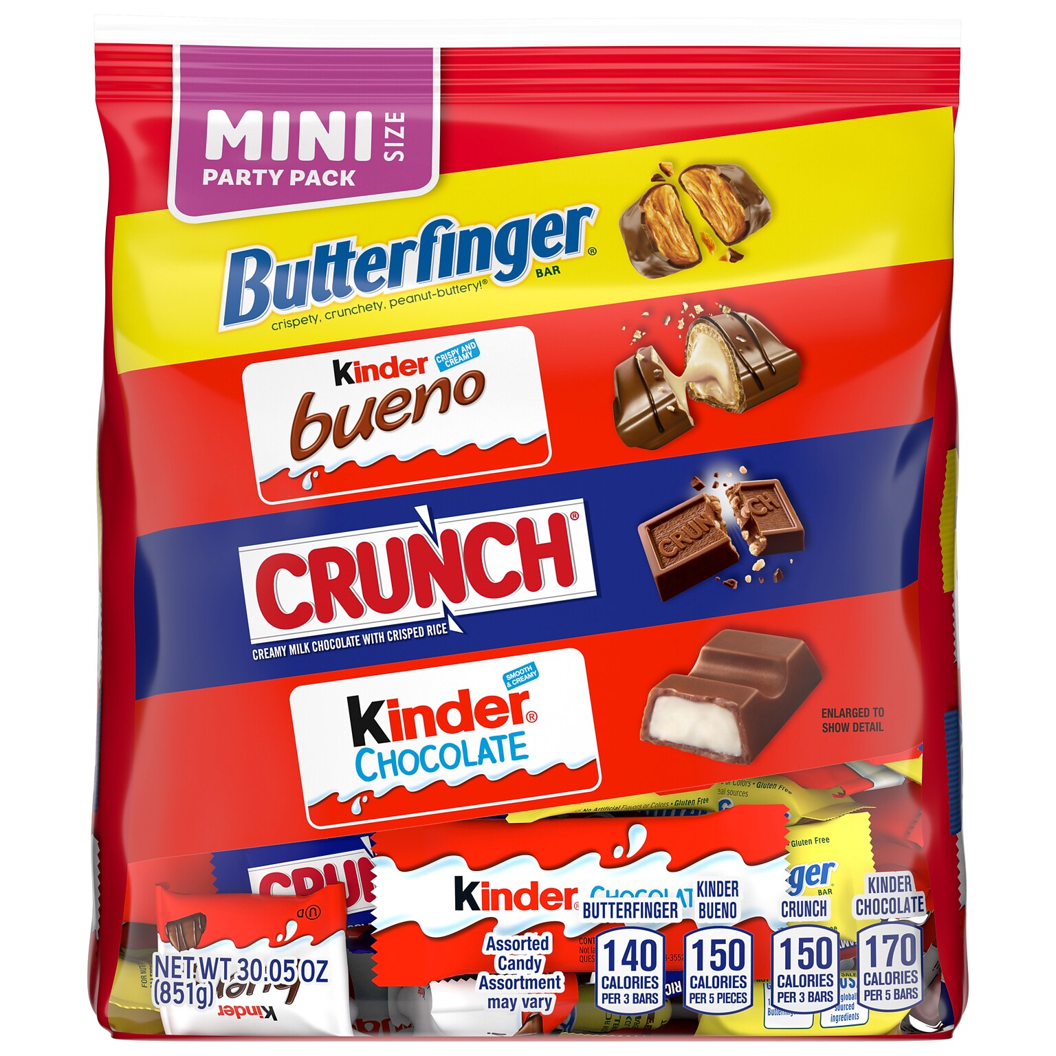 Ferrara Minis Assorted Chocolate Candy Bars Party Pack, 30 oz. (FEU72018)