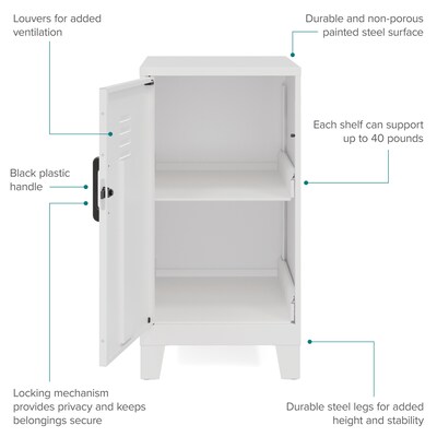 Space Solutions 27.5" Pearl White Storage Locker (25220)
