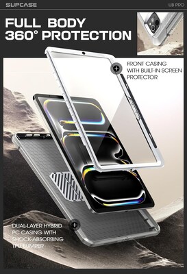 SUPCASE Unicorn Beetle Pro Plastic 11 Fullbody Case for iPad Pro 11 5th Generation, White