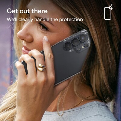ZAGG Crystal Palace Phone Case for Samsung Galaxy S26 Ultra, Shock Absorbing, Clear (702321176)