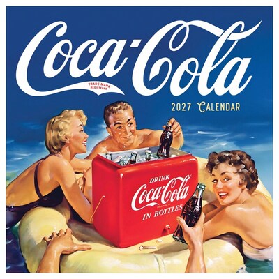 2027 TF Publishing Coke: Vintage Nostalgia 12 x 12 Monthly Wall Calendar, Multicolored (27-1106)