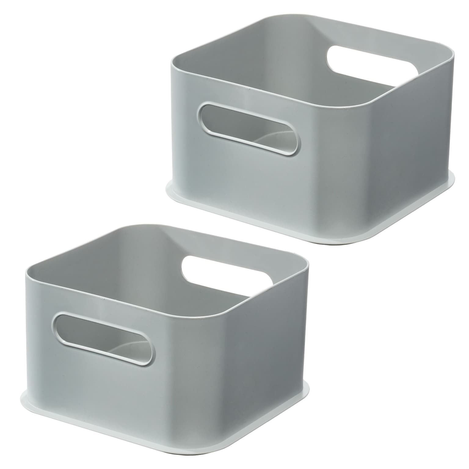 iDESIGN Medium Stackable Plastic Storage Bin, Gray (29212M2)