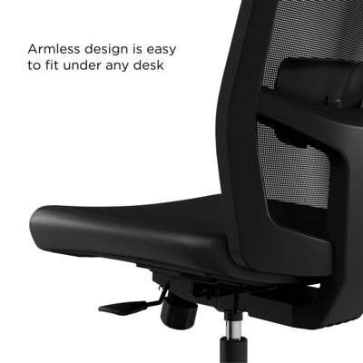 Workplace2.0™ 500 Series Armless Vinyl Task Chair, Black 52266)
