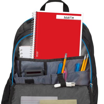 Mead Spiral 3-Subject Notebooks, 5.5" x 9.5", College Ruled, 150 Sheets, Assorted Colors (06900)