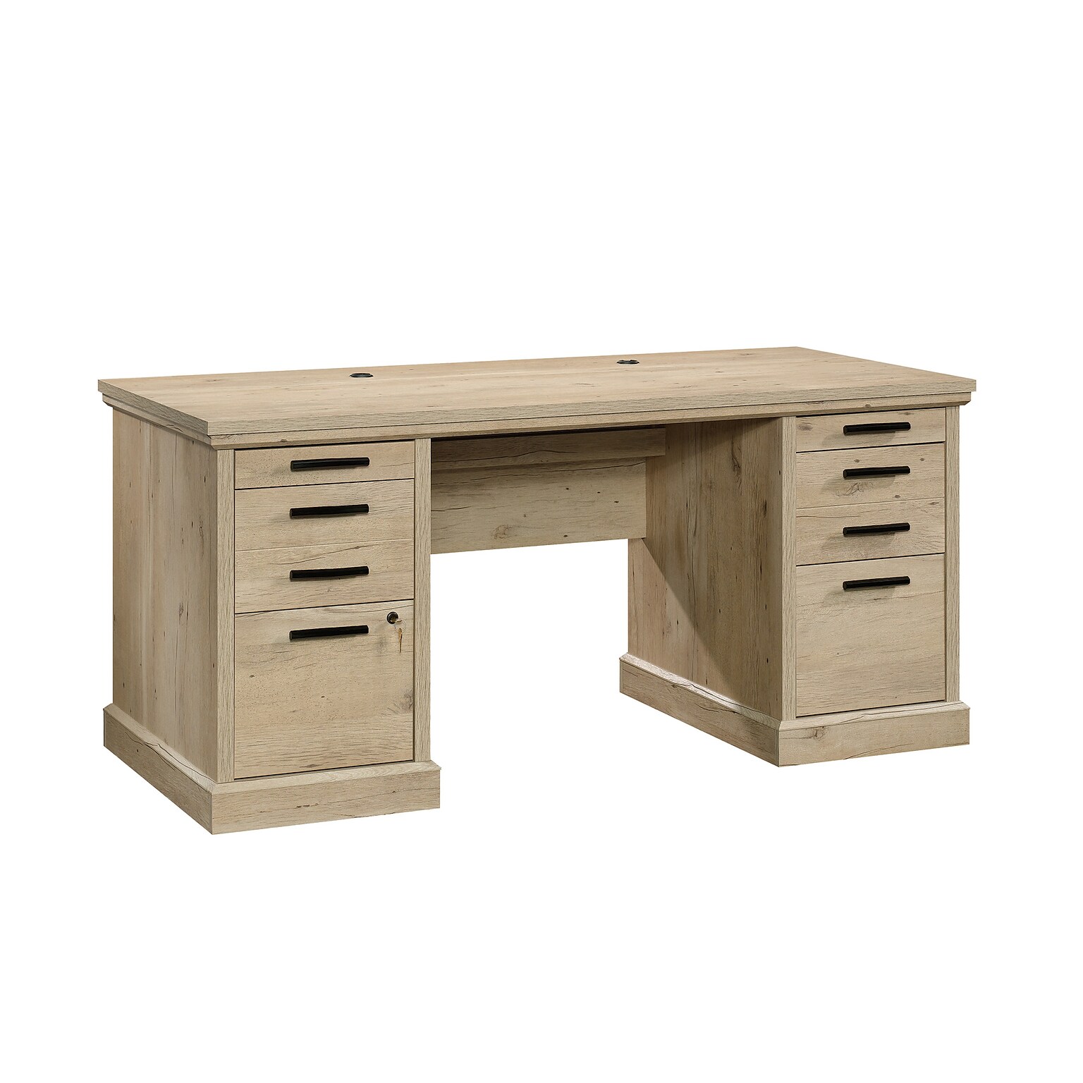 Sauder Aspen Post 65W Executive Computer Desk, Prime Oak (426487)