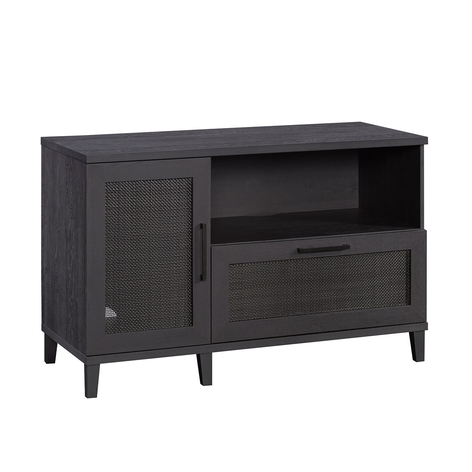 Sauder Tiffin Line File Cabinet, Letter/Legal Size, 30H x 47W x 20D, Raven Oak (433268)