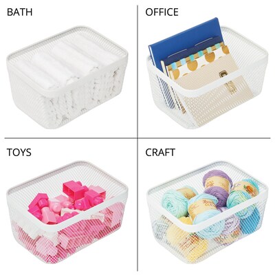 iDesign Steel Organizer, Matte White (25958)