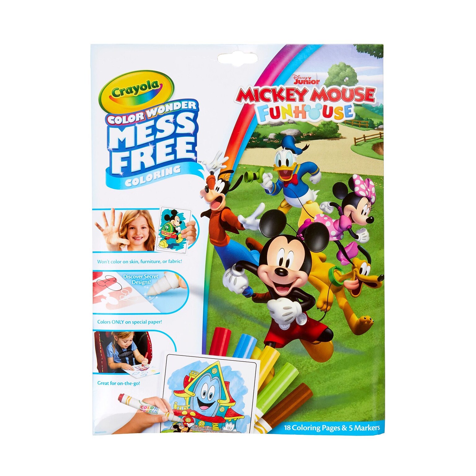 Crayola Color Wonder Mickey Mouse Coloring Book, 18 Pages (75-7006)