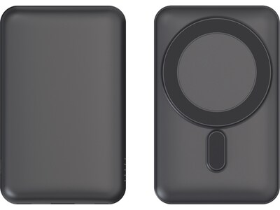 Centon Magnetic Wireless USB-A/USB-C Charger, Black (OB-MSPB2)