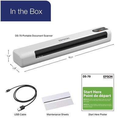 Epson DS-70 Portable Document Scanner (B11B252202)