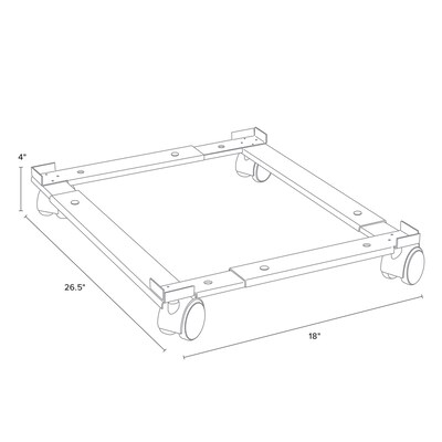 Quill Brand® Adjustable File Caddy, Black (52140)