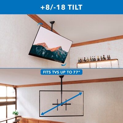 Mount-It! Height Adjustable Full Motion TV Ceiling Mount, For 32" to 77" Screens (MI-509B)