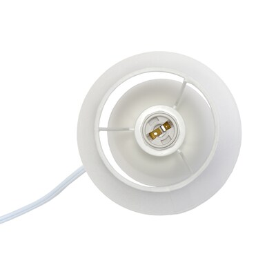 Creekwood Home Nauru 8.66" Traditional Petite Ceramic Orb Base Bedside Table Desk Lamp, Off White (CWT-2004-OF)