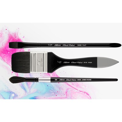 Silver Brush Black Velvet BEST Plein Air Brush Pack, 3/Pack (SLVWC3203S)