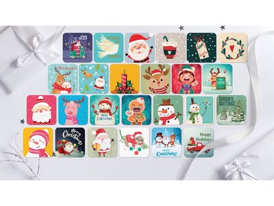 Better Office Mini Christmas Cards, 3" x 3", 50/Pack (64653-50PK)