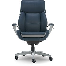 La-Z-Boy Alton Ergonomic Bonded Leather Swivel Executive Chair, Blue (60029-DS)