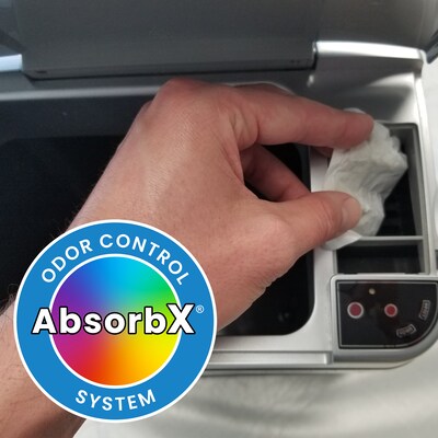iTouchless AbsorbX Trash Can Compact Odor Filter Replacements, 3/Pack