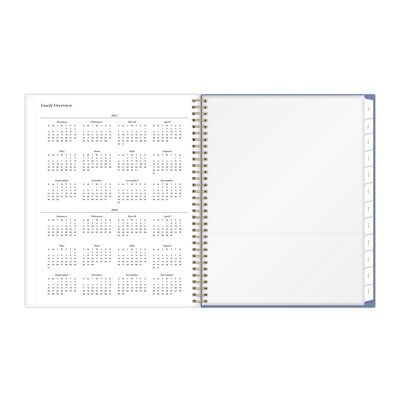 2025-2026 Blue Sky Sincerely Jules Forget Me Not 8.5" x 11" Academic Year Weekly & Monthly Planner, Plastic Cover, Multicolored