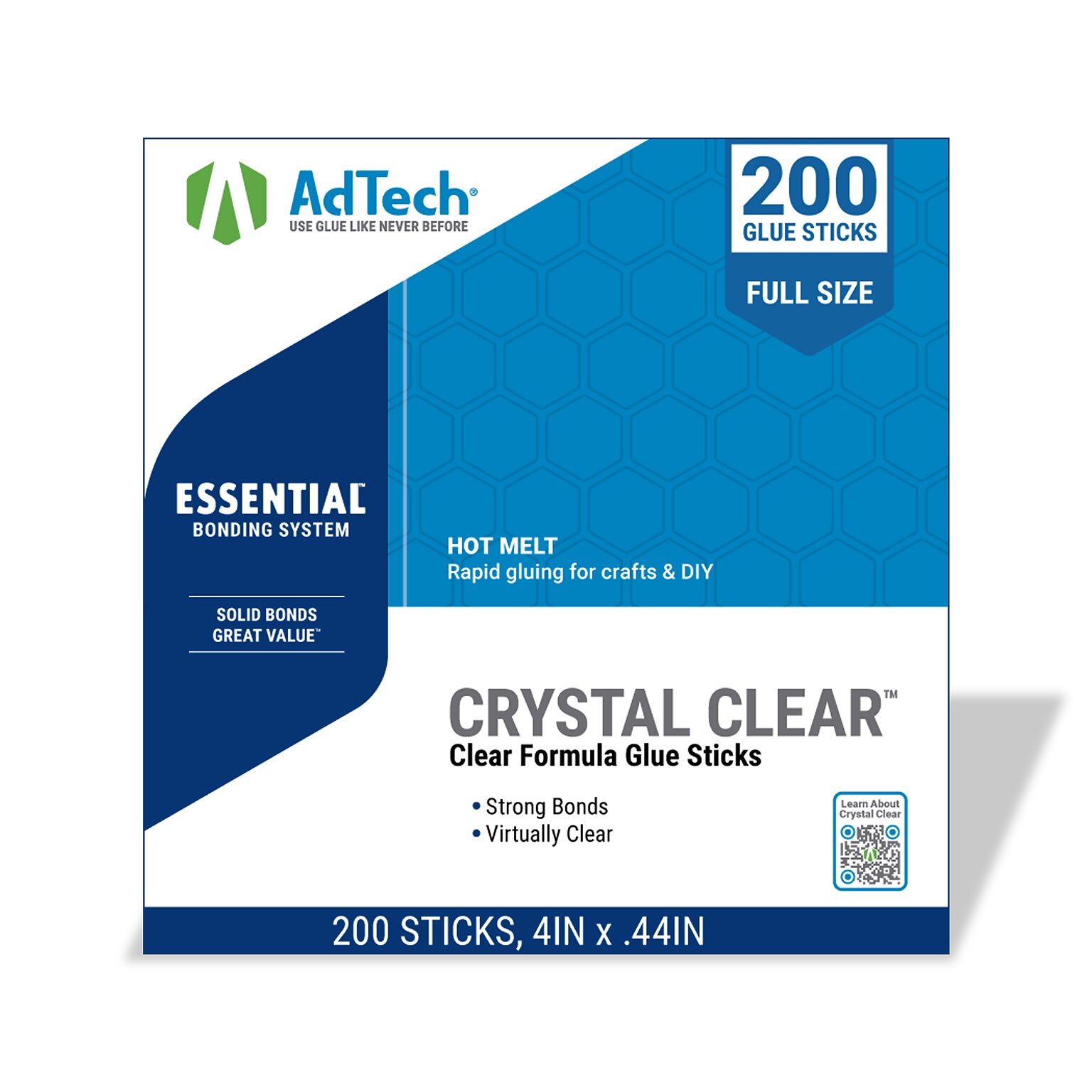 AdTech Multi Temp Full Size Glue Sticks, 200 Sticks/Pack (220-145-5)