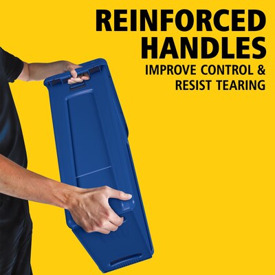 Rubbermaid Slim Jim Vented Recycling Container, 23 Gallons, Blue (FG354007BLUE)