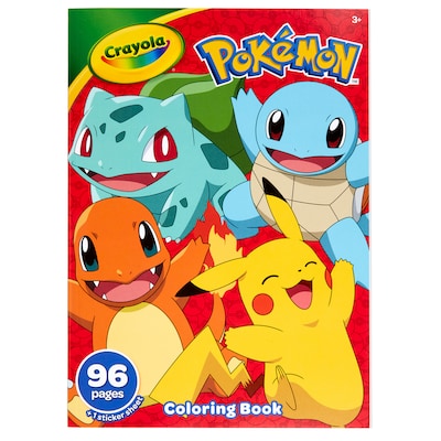 Crayola Pokemon Coloring Book, 96 Pages, 8/Bundle (BIN042732-8)