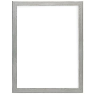 Excello Brands Plastic Snap Frame, 18" x 24", Vertical/Horizontal, Wall Mounted, Gray Oak (SF-1824-GRYOAK)