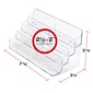 Deflecto 8-Compartment Business Card Desktop Holder, 400-Card Capacity, Clear (70801)