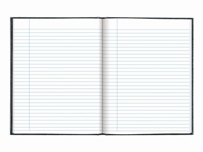 Blueline Hardcover Executive Journal, 7.25" x 9.25", Wide-Ruled, Cool Gray, 144 Pages (A7.GRY)