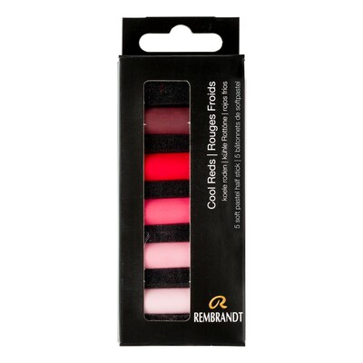 Rembrandt Soft Pastels Micro Sets, Cool Reds, 5/Set (RBX31820503)