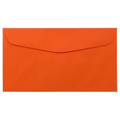 JAM Paper #6 3/4 Business Envelope, 3 5/8 x 6 1/2, Orange, 100/Pack (1536483D)