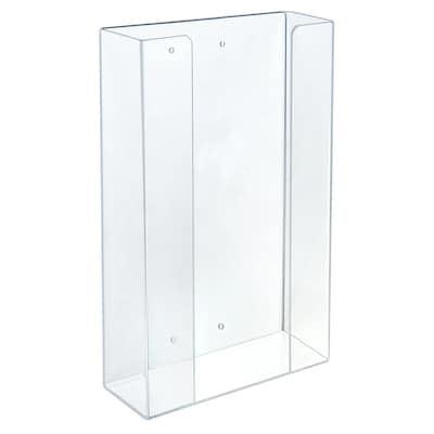 Azar Vertical Glove Dispenser, 1 Compartment, Acrylic, Clear (255630-1PK)