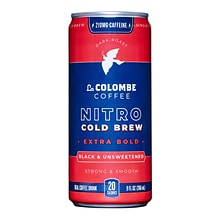 La Colombe Nitro Extra Bold Caffeinated Cold Brew Coffee, Dark Roast, 9 fl. oz., 12/Carton (PPPURC12