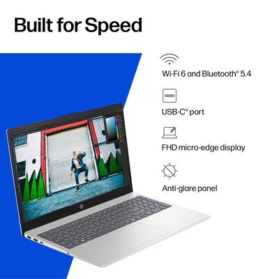 HP 15.6" FHD AI Laptop, Intel Core Ultra  5 225U, 8GB RAM, 512GB SSD, +9 Hour Battery, Windows 11 Home